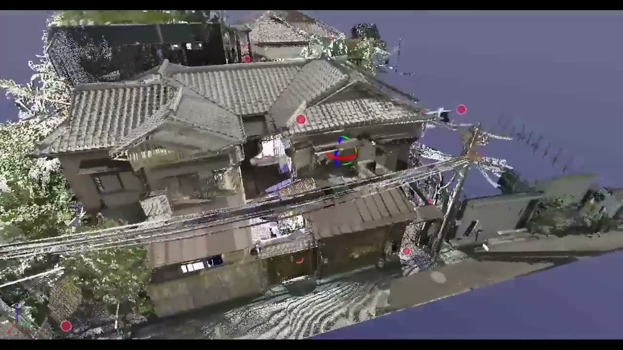 古民家の３D点群化